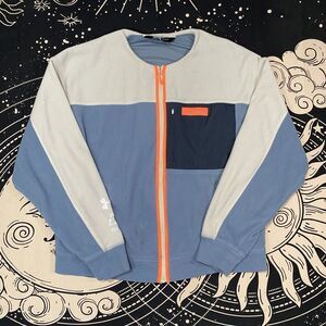 Under Armour Polartec Fleece Full Zip Jacket Womens Large Gym Athlete Y2K